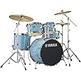 Yamaha Rydeen 5-Piece Drum Set With 20" Bass Drum, Floor Tom, 2 Toms With Ball Clamp And Wood Snare Drum, Gloss Pale Blue