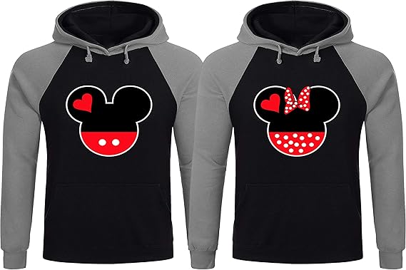mickey and minnie couple hoodies