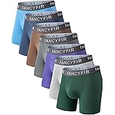 FancyFir Men's Underwear Boxer Briefs Stretch Waistband for Soft Breathable Comfort in a Multipack (7 Pack)