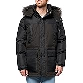 Andrew Marc mens Outerwear Tripp Mixed Media Faux Fur Hooded Parka