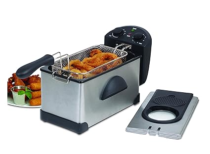 Skyline VTL-5525 2000-Watt Deep Fryer with Trimer (Black)