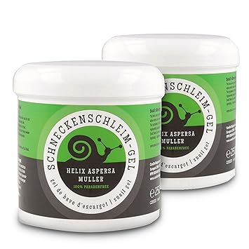 2x Camille Anti Aging Pflege Gel Schneckenschleim, Gel 250 ml mit Aloe Vera, Hautpflege Gel für die Regenerationsfähigkeit de