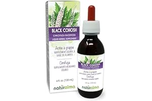 Naturalma Black Cohosh (Cimicifuga racemosa or Actaea racemosa) Rhizome Alcohol-Free Tincture - 4 fl oz Liquid Extract in Drops - Herbal Supplement - Vegan
