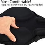 DAWAY C9 Extra Large Bike Seat Cover Memory Foam Cushion 12in L x 12in W view 3