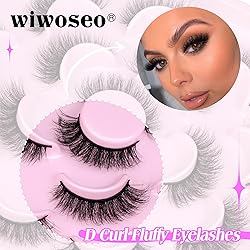 wiwoseo Wispy Eyelashes Fluffy Lashes Natural Look