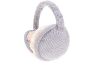 ZLYC Womens Girls Winter Warm Adjustable Knitted Ear Warmers Foldable Earmuffs
