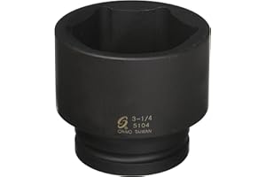 Sunex 5104 1" Drive Standard 6 Point Impact Socket 3-1/4"