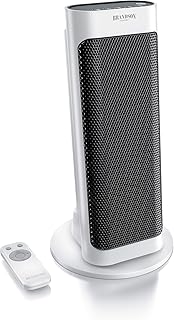 Brandson - Heizlüfter mit Fernbedienung - Keramik Heizstrahler Badezimmer energiesparend leise - Schnellheizer mit Oszillationsfunktion - 2X Heizstufen - Timer - Heizung Heater - GS-Zertifiziert