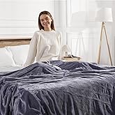 Molatink King Size Heated Blanket Electric Blanket 100''X90'' - Purple Heating Blanket Flannel Double Controllers Heated Blanket with 5 Heat Settings & 10 Hours Auto-Off for Grandma Gifts(Lavender)