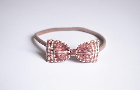 plaid baby headband