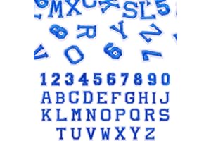 36pcs Letter Number Embroidery Sew On Patches 0-9 A~Z Iron on Patches DIY Decorative Heat Press Patch for Jeans Hats Handbags