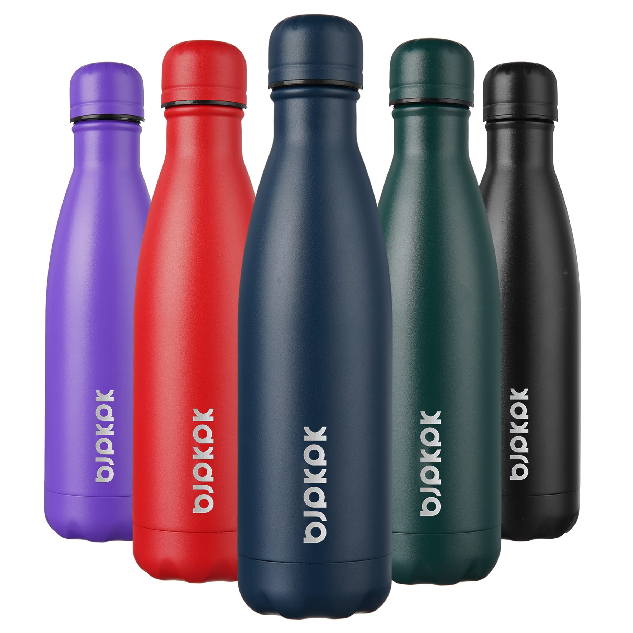 Photo 1 of BJPKPK 17oz Insulated Stainless Steel Water Bottles,Sports Water Bottles Keep Cold for 24 Hours and Hot for 12 Hours,BPA Free for Travel,Navy blue