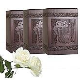 DGDCDV Cremation Urns for Human Ashes Adult Male Female, Wooden Carved Deer Urns Box and Casket for Ashes Men Women Child, Pets Cat Dog Urn, Burial Funeral Memorial Urns for Ashes, Walnut, DGDCDV058