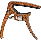 Sondery Adjustable Capo Quick Release for 6 String Acoustic Electric Guitar | Perfect Tone on Any Fret, Professional Capo With Guitar Bridge Pin Puller,Wood