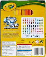 CRAYOLA Super Tips Washable Markers 100 Count Kids Art Set view 5