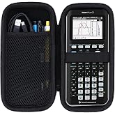 Lebakort Hard Case Compatible with Texas Instruments TI-84 Plus CE/TI-84 Plus/TI-84 Evo/TI-Nspire CX II CAS/TI-Nspire CX II/TI-83 Plus/TI-89 Titanium/TI-85 / TI-86 Color Graphing Calculator (Black)