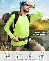 Roadbox Mens UPF 50+ Long Sleeve SPF Diving Rash