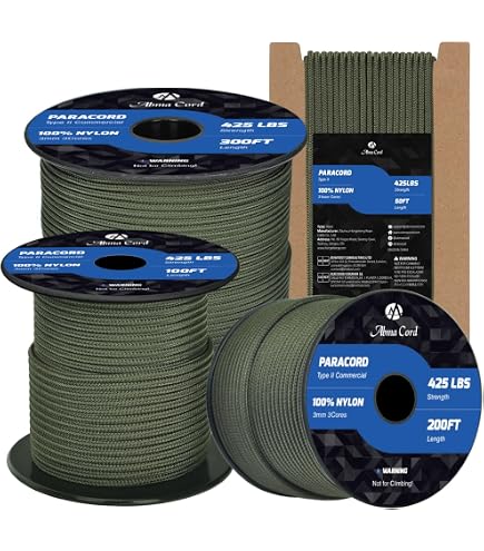 West Coast Paracord – Corde 425 En Nylon (3 Mm) – Résistance 192 Kg – DIY, Survie, Bricolage – Fabriqué Aux USA – 30,5 M (bruyère)