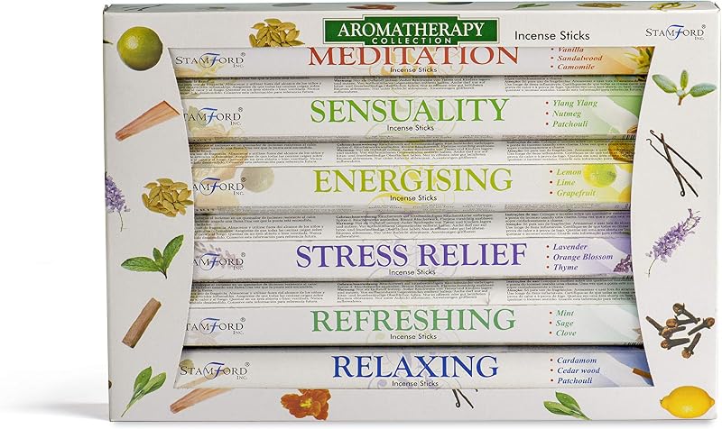Stamford INC. Premium Aromatherapy Hex Sticks - Relaxation & Stress Relief