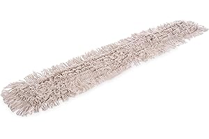 Carlisle 364754800 Flo-Pac Cotton Tie Back Dust Mop Head/Refill, 48" Length x 5" Width