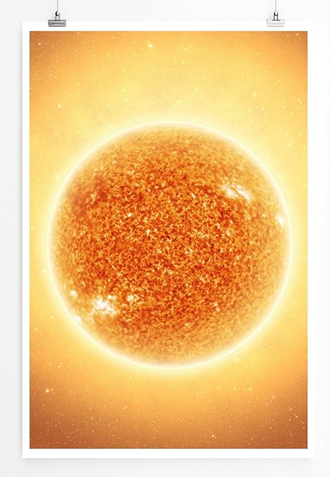 Eau Zone Home Bild - Sonne mit Schärfentiefe- Poster Fotodruck in höchster Qualität