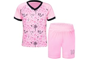 MUDJEAN Unisex Kids Soccer Jersey for Girls Soccer Shirts Boy Football Outfits Soft Ideal Gift for Little Athlete 2-14 Years