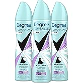 Degree Antiperspirant Dry Spray Pure Fresh 3 Count Anti White Marks and Yellow Stains Deodorant for Women 3.8 oz(Pack of 3)