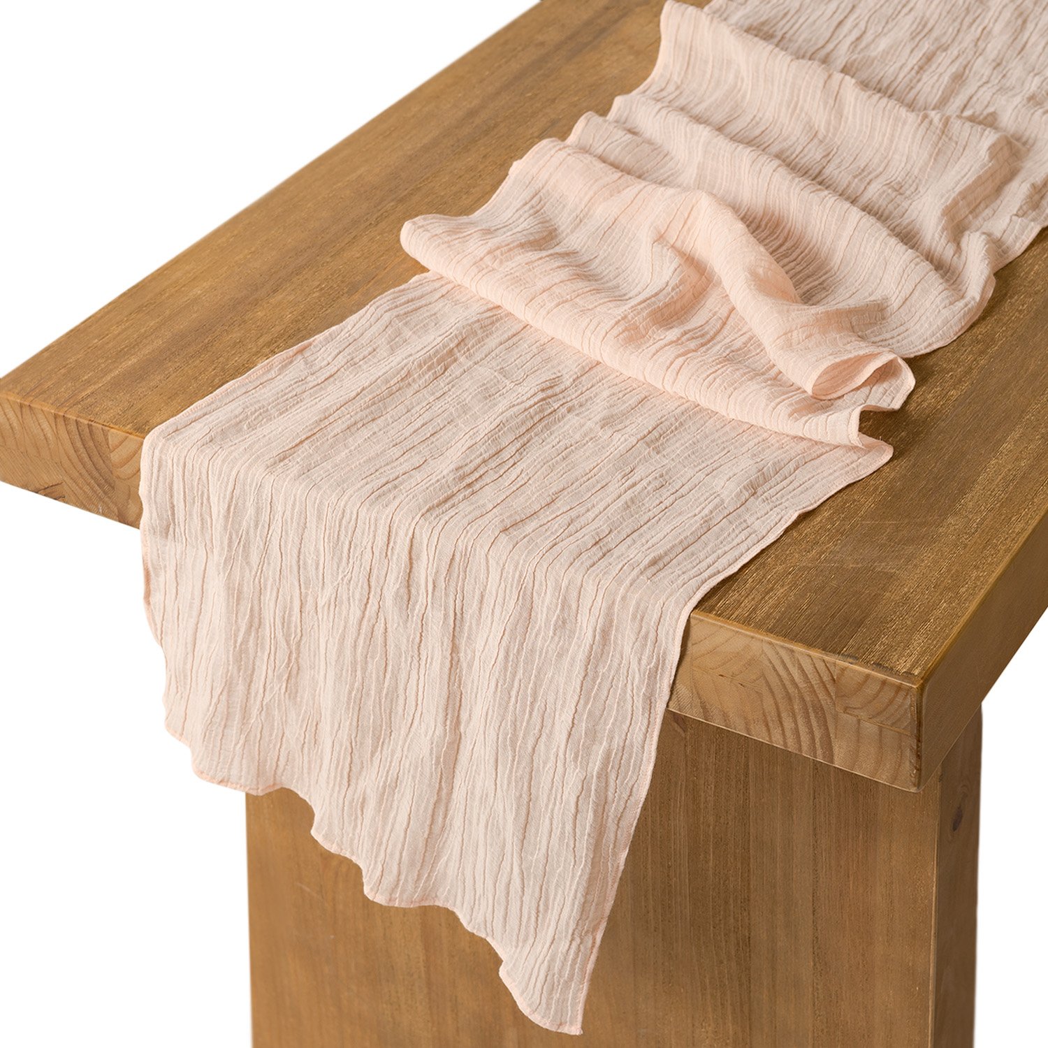 Best sheer dusty blue table runner