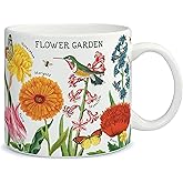 Cavallini & Co., Flower Garden Ceramic Mug, 14 oz