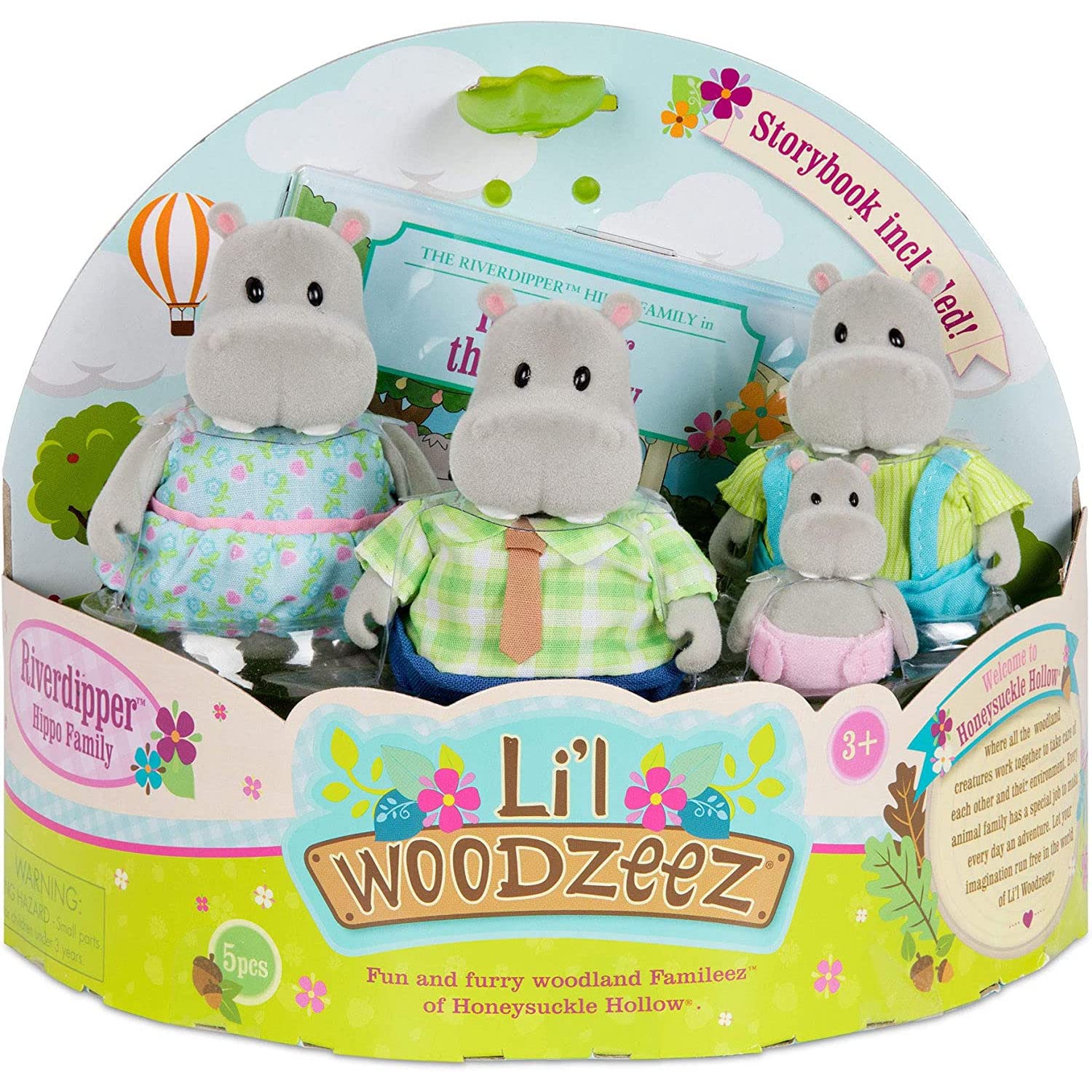 Our Generation LI'L WOODZEEZ HIPPO FAMILY