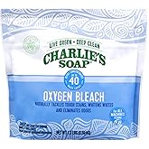 Charlie's Soap Oxygen Powdered Bleach | Color Safe For Clothes, Safe Bleach for White Clothes, An Unscented Fragrance Free Non Chlorine