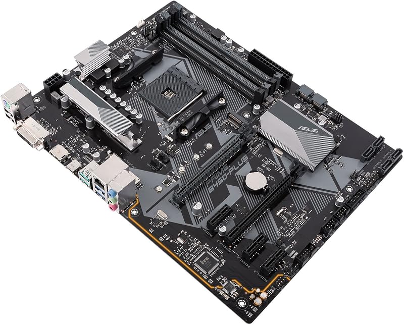ASUS PRIME B450-PLUS AMD Ryzen AM4 DDR4 HDMI DVI M.2 ATX Motherboard