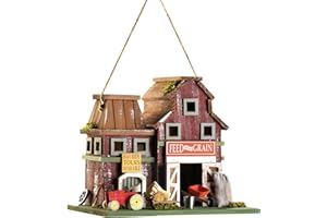 ZINGZ & THINGZ Gifts & Decor Country Farmstead Rustic Barnyard Wooden Bird House