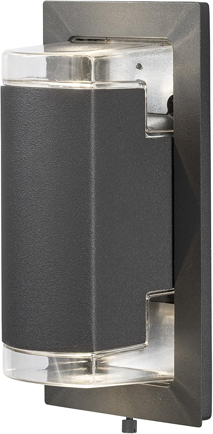 Konstsmide Outdoor Wall Light Mains Powered/Potenza Easy Fit Up Down Modern Lantern/2 x 6 W Max GU10 (Not Included) Lamp/Clear