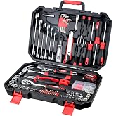 LAND 159-Piece Tool Set with Storage Case, Home &amp; Auto Repair Kit | Basic Tool Kit for Mechanic Work, Auto Repair, Household Fixes, Garage, Furniture Assembly &amp; Workshop with Storage Case