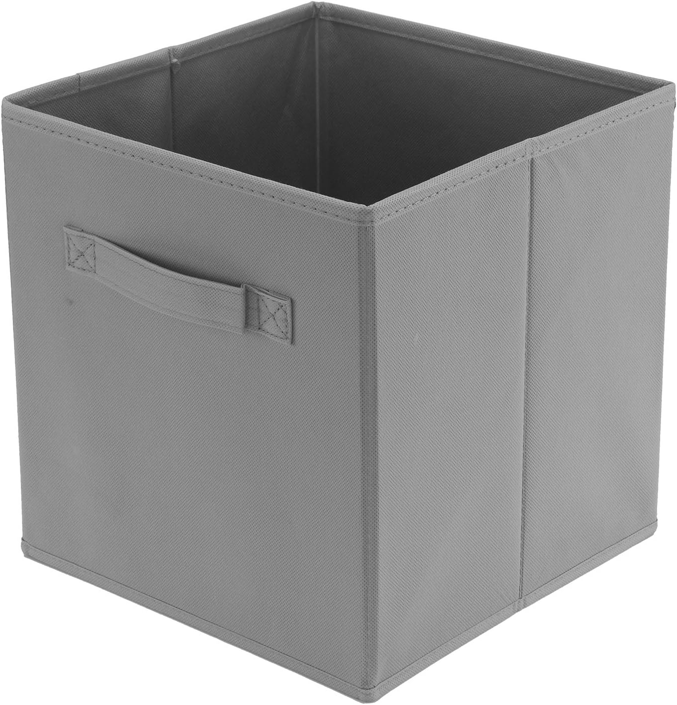 AllRight 2Pcs Folding Storage Box Collapsible Clothes Organizer Fabric Cube Gray