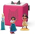 Toniebox Audio Player Starter Set with Moana, Elsa, and Mirabel (Encanto) - Listen, Learn, and Play with One Huggable Little Box - Pink