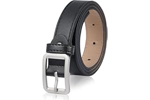 Boys Belt for Kids, Boys Dress Leather Belt for Wedding Graduation Ceremony Church School Uniform Casual Jeans