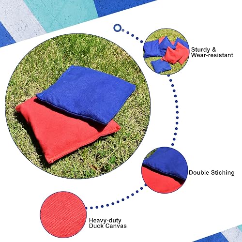 Cornhole Game Bocce Balls GoSports 3 X 2 Ft Cornhole Board Set - Portable Outdoor Toss Game For Adults Family Includes Set Of 8 Bean Bags With Built In Storage Bright Rustic