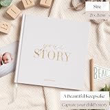 Bibi & Beau Baby Memory Book 136 Pages Birth to 5 Years Gold Foil Cover view 2