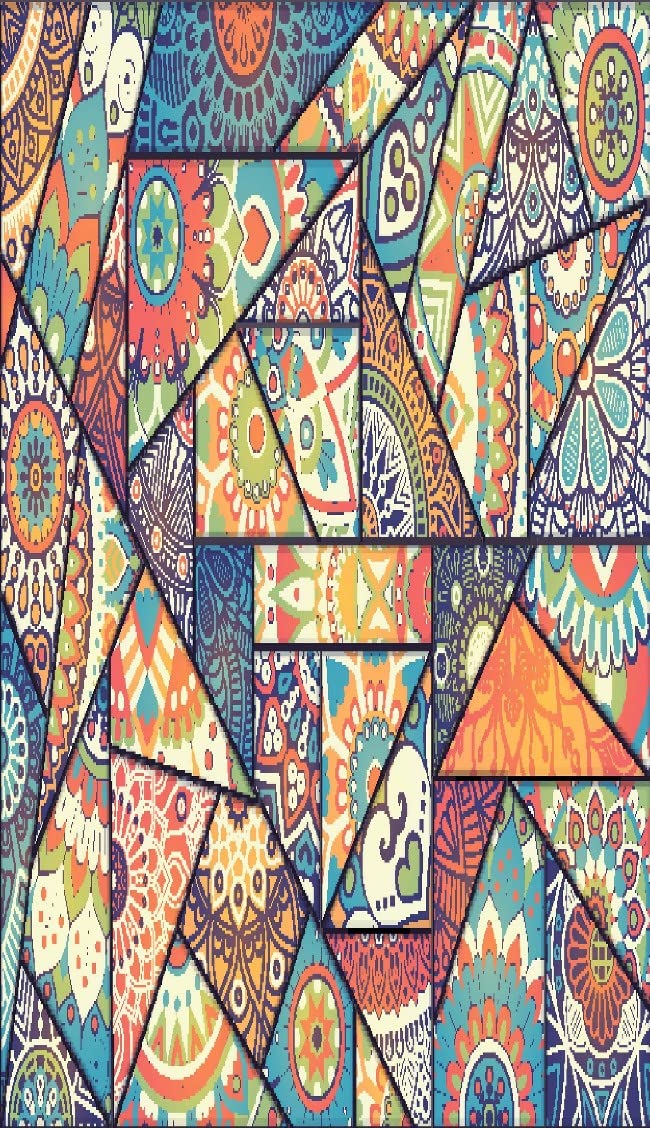 Homemania Printed Rug, 25% Polyester, 75% Cotton, Multicolor