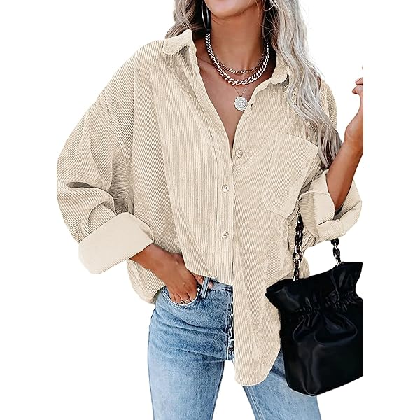 Allegra K Camisas De Pana Para Mujer, Chaqueta Informal De