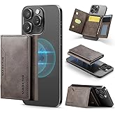 Compatible with Magsafe Wallet, Strong Magnetic,Vegan Leather,for iPhone Wallet Stand with 8 Card Slots, RFID Blocking, Compatible with iPhone 17/16/15/14/13/12 Pro Max Plus Series (Coffee)