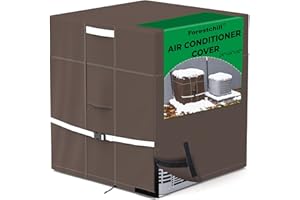 Forestchill Housse de protection imperméable et résistante pour climatiseur pour unités extérieures, 61 x 61 x 76,2 cm, marro