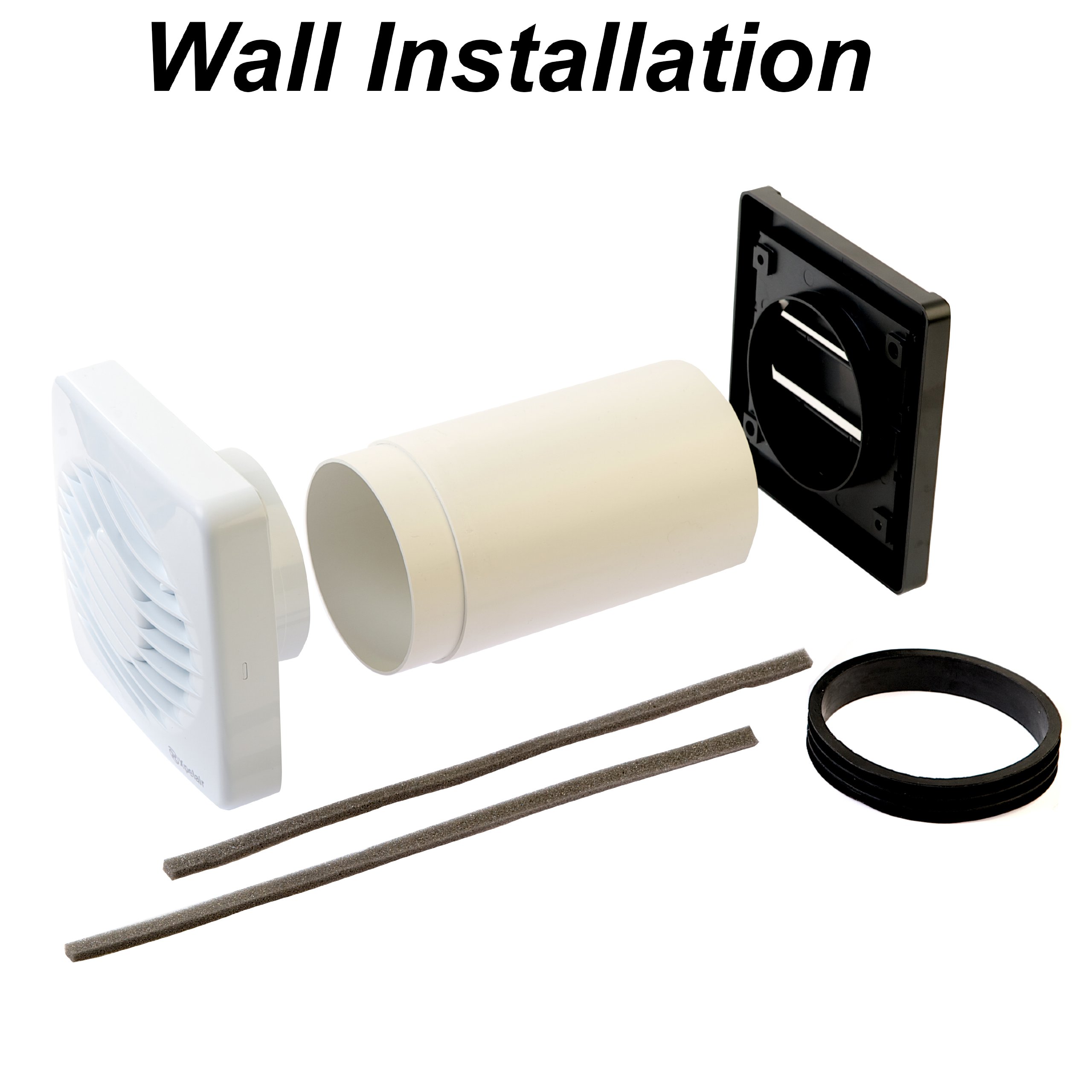 Xpelair DX100 4" (100mm) Bathroom Extractor Fan with Window or Wall Kit