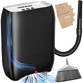 Touchless Vacuum Automatic Dustpan, 6-Pack Dustbags, 20Kpa Suction, 2 Modes | 7L Large Capacity Corded Canister Vacuum, Nozzle Attachment &amp; Auto Sensors, Powerful Hair Vacuum for Salons Pet Hair Food