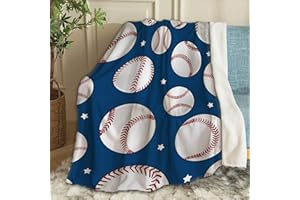 Ottoy Baseball Stars Baby Blanket Gifts Baseball Pattern Blanket for Boys, Girls, Infant, Newborn Receiving Blankets Christmas Birthday Gifts 40"x30" (Toddler)
