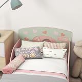 ZONEKIZ Toddler Bed Frame Pink 77x143x60cm for Ages 3-6 Years view 7