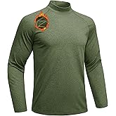 MAGCOMSEN Men's Thermal Shirts Long Sleeve Fleece Lined Base Layer Undershirts Athletic Warm Winter Workout Top