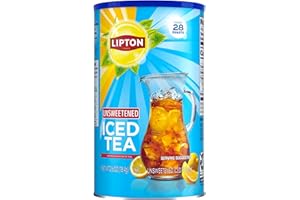 Lipton Unsweetened Iced Tea Mix, 28 qt (Pack of 2)